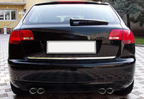 Audi A3 2012–2020 Bagāžnieka malas uzlika (nerūsējošais tērauds) foto 4