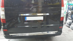 Mercedes Vito W639 2004–2014 Bagāžnieka vāka apmale (nerūsējošais tērauds) foto 3