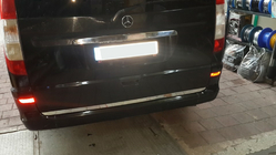 Mercedes Vito W639 2004–2014 Bagāžnieka vāka apmale (nerūsējošais tērauds) foto 7