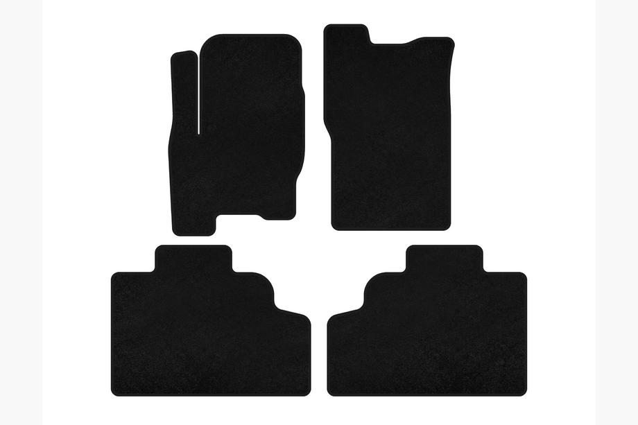 SsangYong Korando 1997–2006 Tekstila paklājiņi Deluxe (Melni) Image