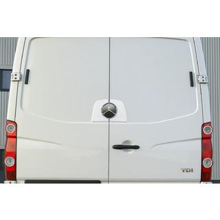 Aizmugurējā logotipa apmale (nerūsējošais tērauds) Mercedes Sprinter W906 2006–2018 foto 1