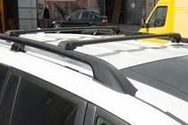 Kia Carnival 2021– Jumta bagāžnieks (šķērssijas) standarta reliņiem, slēdzams ar atslēgu WingBar V1 (2 gab.) līdz 140 cm, pelēkas foto 5