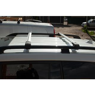 Jumta bagāžnieks (šķērssijas) standarta reliņiem, slēdzams ar atslēgu WingBar V1 (2 gab.) foto 2