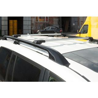 Jumta bagāžnieks (šķērssijas) standarta reliņiem, slēdzams ar atslēgu WingBar V1 (2 gab.) foto 3