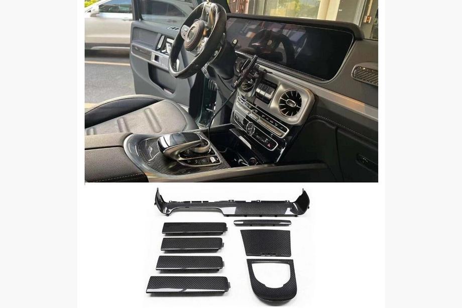 Mercedes G-Class W463 2018–2024 Oglekļa šķiedras salona ieliktņu komplekts V2 Image