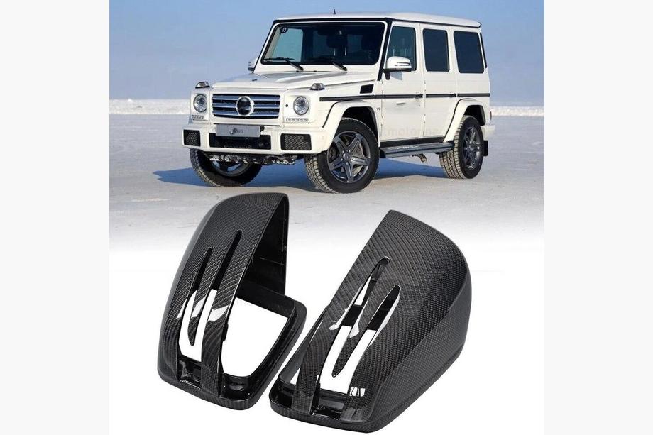 Mercedes G class W463 1990–2018 Spoguļu uzlikas Carbon (2 gab.) Foto 2