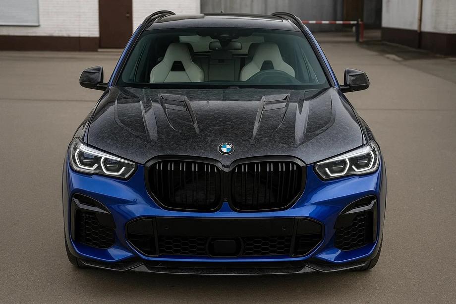 BMW X6 G06 2019–2027 Motora pārsegs no kaltas oglekļa šķiedras V3 (G06/F96) Image