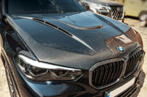 BMW X6 G06 2019–2027 Oglekļa šķiedras motora pārsegs V1 (G06/F96) foto 1