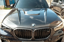 BMW X6 G06 2019–2027 Oglekļa šķiedras motora pārsegs V1 (G06/F96) foto 7