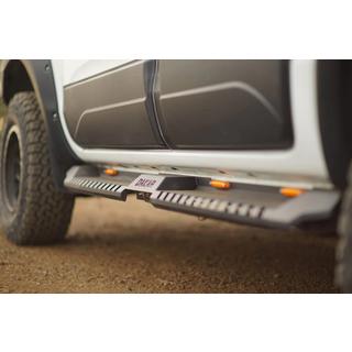 Sānu sliekšņi Dakar V2 ar LED (2 gab., metāls) Volkswagen Amarok 2022– foto 1