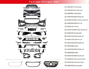 Mercedes E-class W214 2023– AMG-Line priekšējais buferis foto 2