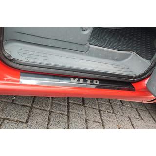 Sliekšņu uzlikas Carmos (2 gab., tērauds) Mercedes Vito W639 2004–2014 foto 1