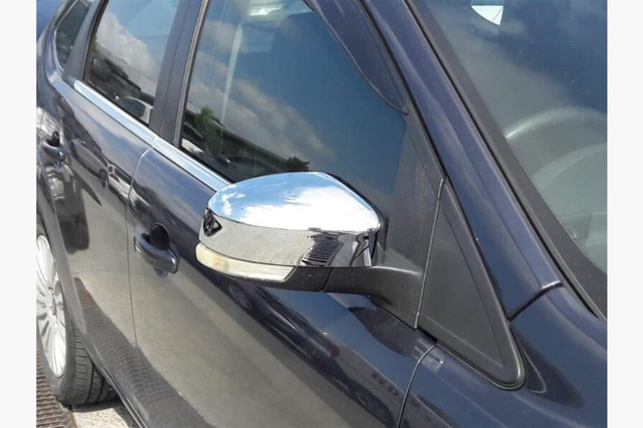 Ford Focus II 2008–2011 Hromētas spoguļu uzlikas (2 gab., plastmasa) Image