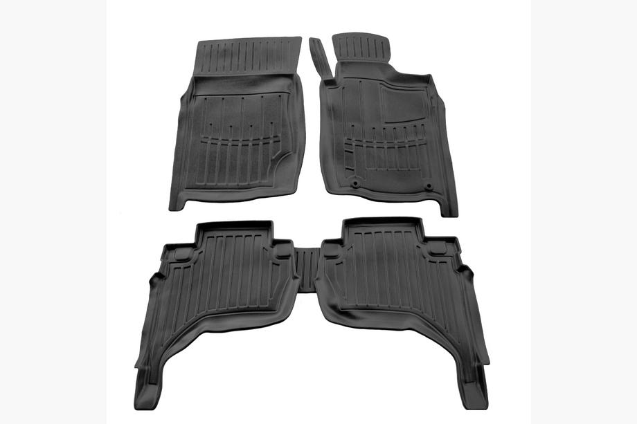 Mitsubishi L200 2006–2015 Stingray 3D gumijas salona paklājiņi (labās puses stūre, 5 gab.) Foto 1