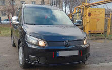 Volkswagen Caddy 2010–2015 Ziemas pārsegs radiatora restei (apakšējais) Glancēta foto 1