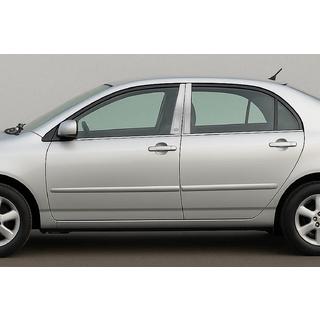 Hroma uzlikas statņiem (4 gab., nerūsējošais tērauds) Toyota Corolla 2002–2007 foto 1