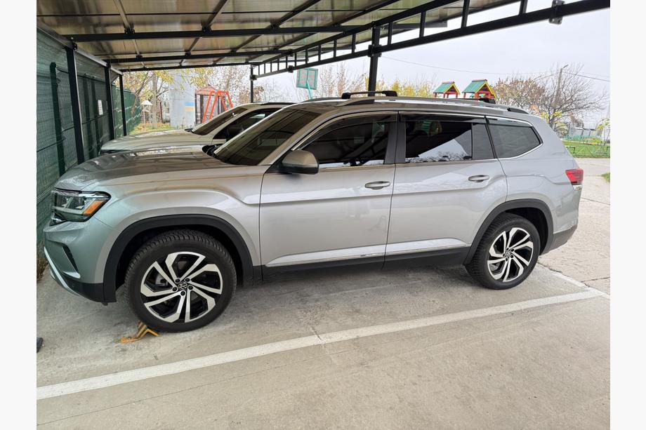 Volkswagen Atlas (Terramont) 2016– Jumta šķērsstieņi standarta reliņiem bez atslēgas Flybar V1 (2 gab.) līdz 110 cm, melns Foto 2