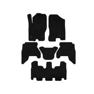 Tekstila salona paklājiņi Premium V1 (3 rindas, melni, 2010-2014) Nissan Pathfinder R51 2005–2014 foto 1