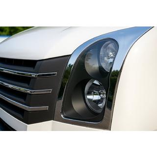 Priekšējo lukturu uzlikas (2 gab., nerūsējošais tērauds) Volkswagen Crafter 2006–2016 foto 4