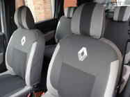 Renault Lodgy 2013–2022 Autosēdekļu pārvalki (mākslīgā āda↗audums, Premium) foto 5