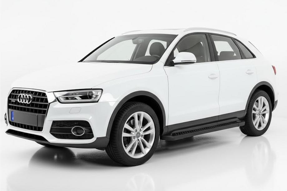 Audi Q3 2011–2019 Sānu sliekšņi Allmond Black (2 gab., alumīnijs) Image