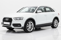 Audi Q3 2011–2019 Sānu pakāpieni Bosphorus Black (2 gab., alumīnijs) foto 1