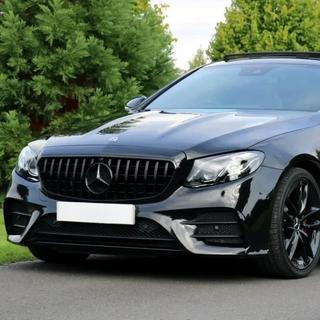GT Panamericana Black priekšējā radiatora reste (Avantgarde/AMG-Line/E43 AMG/E53 AMG 2016-2020) Mercedes E-class coupe C238 2016–2024 foto 1