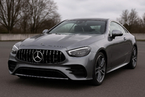 Mercedes E-class coupe C238 2016–2024 Panamericana GT priekšējā radiatora reste (AMG-Line 2020-2023) Ar vietu kamerai foto 1