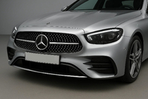 Mercedes E-class coupe C238 2016–2024 Priekšējais režģis Diamond Silver (AMG-Line 2020-2023) Bez kameras vietas foto 3