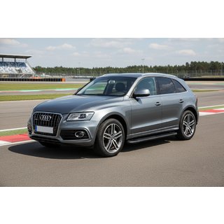 Sānu pakāpieni Bosphorus Black (2 gab., alumīnijs) Audi Q5 2008–2017 foto 1