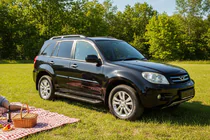 Chery Tiggo 1 2005–2016 Sānu pakāpieni Allmond Black (2 gab., alumīnijs) foto 1