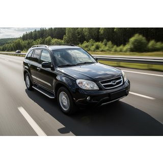 Sānu pakāpieni Maydos V1 (2 gab., alumīnijs ↗ nerūsējošais tērauds) Chery Tiggo 1 2005–2016 foto 1