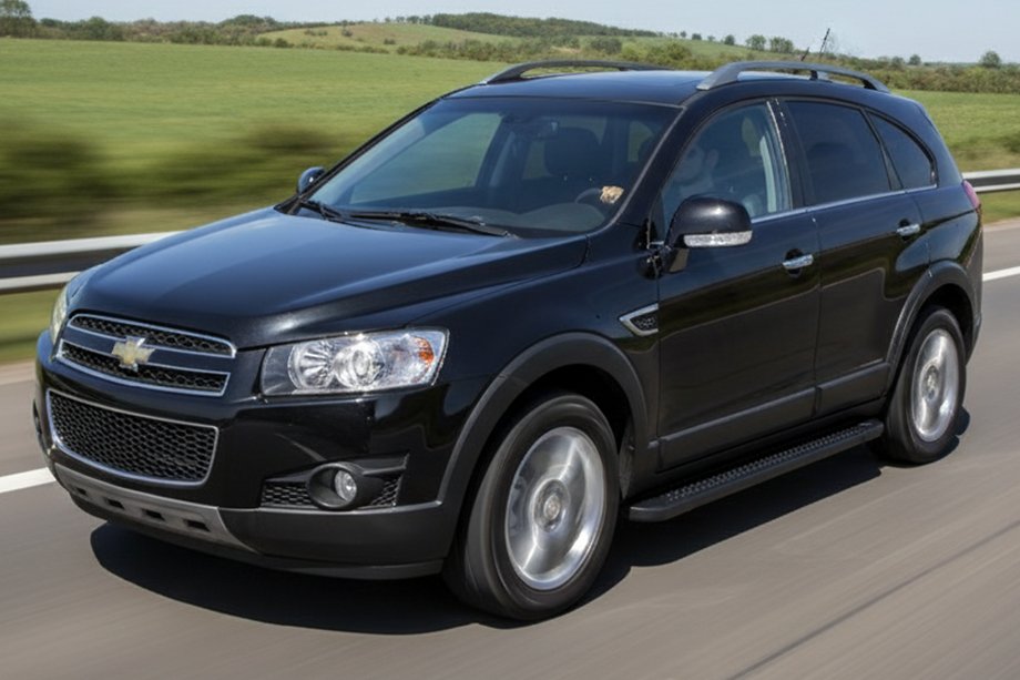 Chevrolet Captiva 2006–2019 Sānu sliekšņi Allmond Black (2 gab., alumīnijs) Image