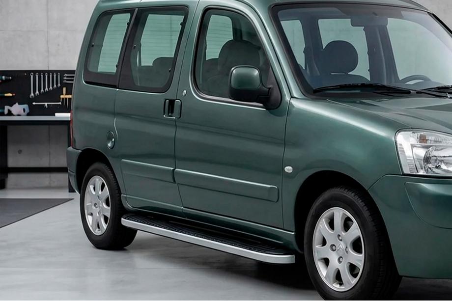Peugeot Partner 1996–2008 Sānu pakāpieni Tayga Grey (2 gab., alumīnijs) Image