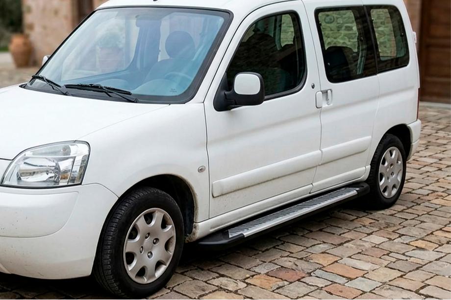Peugeot Partner 1996–2008 Sānu sliekšņi Line (2 gab., alumīnijs) Image