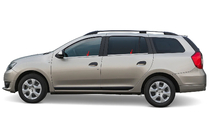 Dacia Logan MCV 2013–2020 Logu apmales (4 gab., nerūsējošais tērauds) foto 1
