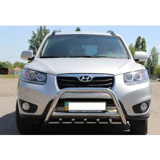 Bullbar WT003 (nerūsējošais tērauds) Hyundai Santa Fe 2 2006–2012 foto 1