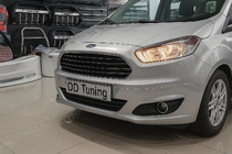 Ford Courier 2014–2023 Hromēti miglas lukturu uzlikas (2014-2018, 2 gab., nerūsējošais tērauds) foto 1