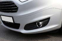 Ford Courier 2014–2023 Hromēti miglas lukturu uzlikas (2014-2018, 2 gab., nerūsējošais tērauds) foto 2