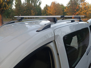 Renault Dokker 2013–2022 Jumta bagāžnieks (šķērsstieņi) standarta jumta reliņiem ar slēdzeni Wizard V1 (2 gab.) 135 cm, Melns foto 1