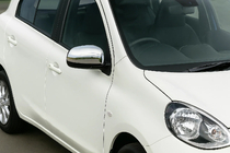 Nissan Note 2012–2020 Spoguļu uzlikas (2 gab., nerūsējošais tērauds) foto 1