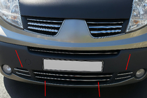 Nissan Primastar 2002–2014 Apakšējās restes hromētie uzlikas (6 gab., nerūsējošais tērauds) foto 1