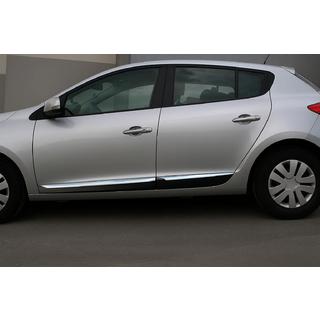 Durvju moldingi (HB, 4 gab., nerūsējošais tērauds) Renault Megane III 2009–2016 foto 1