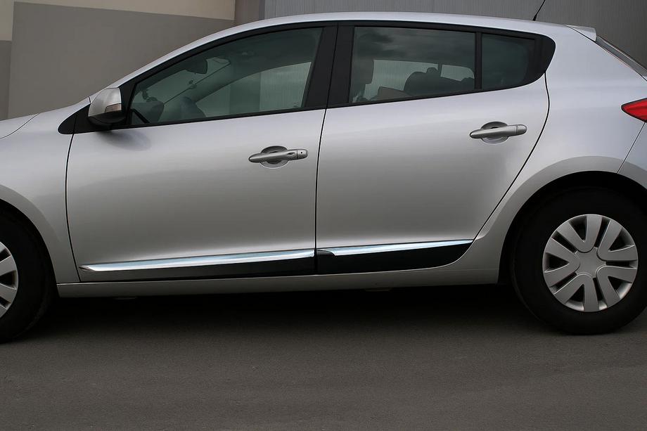 Renault Megane III 2009–2016 Durvju moldingi (HB, 4 gab., nerūsējošais tērauds) Image