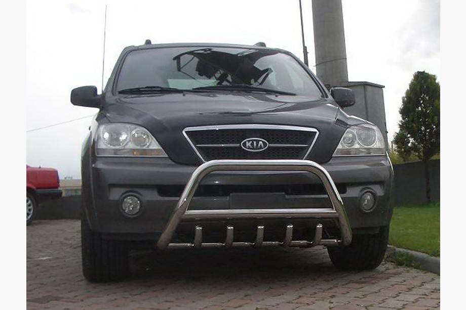 Kia Sorento I BL 2002–2009 Bullbar WT003 (nerūsējošais tērauds) Foto 3