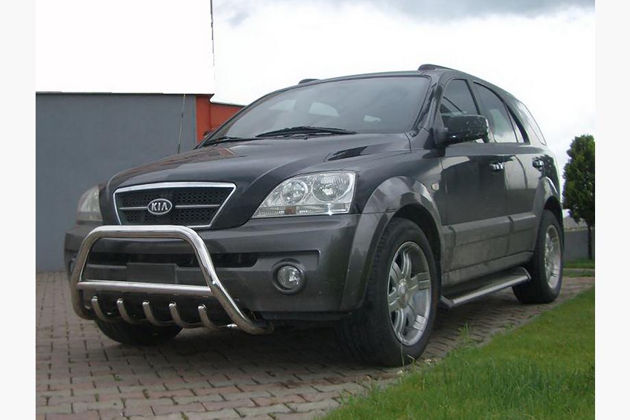 Kia Sorento I BL 2002–2009 Bullbar WT003 (nerūsējošais tērauds) Foto 2