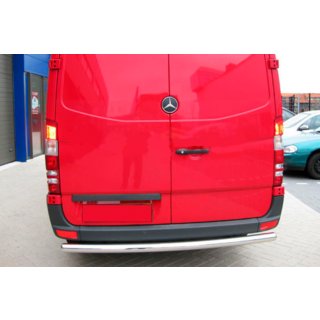 Aizmugures aizsargstienis AK002 (nerūsējošais tērauds) Mercedes Sprinter W906 2006–2018 foto 1