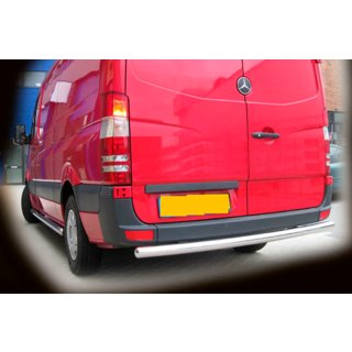Aizmugures aizsargstienis AK002 (nerūsējošais tērauds) Mercedes Sprinter W906 2006–2018 foto 2