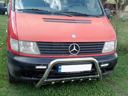 Mercedes Vito W638 1996–2003 Bullbar WT003/4 (nerūsējošais tērauds) ar uzrakstu, 60 mm foto 8
