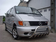 Mercedes Vito W638 1996–2003 Bullbar WT003/4 (nerūsējošais tērauds) ar uzrakstu, 60 mm foto 6